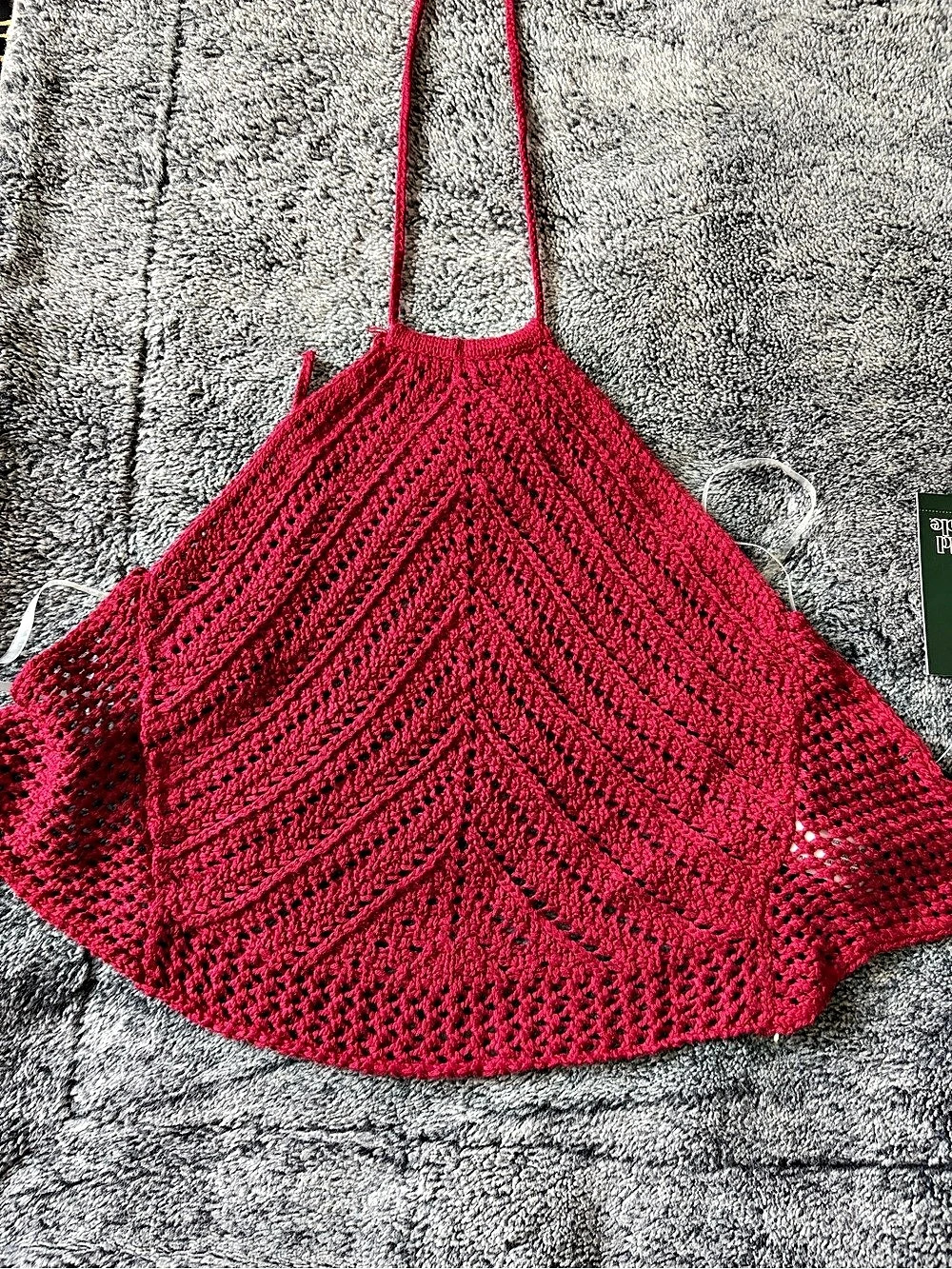 Wild Fable Sleeveless Crochet Halter Pullover Sweater Pink XXS